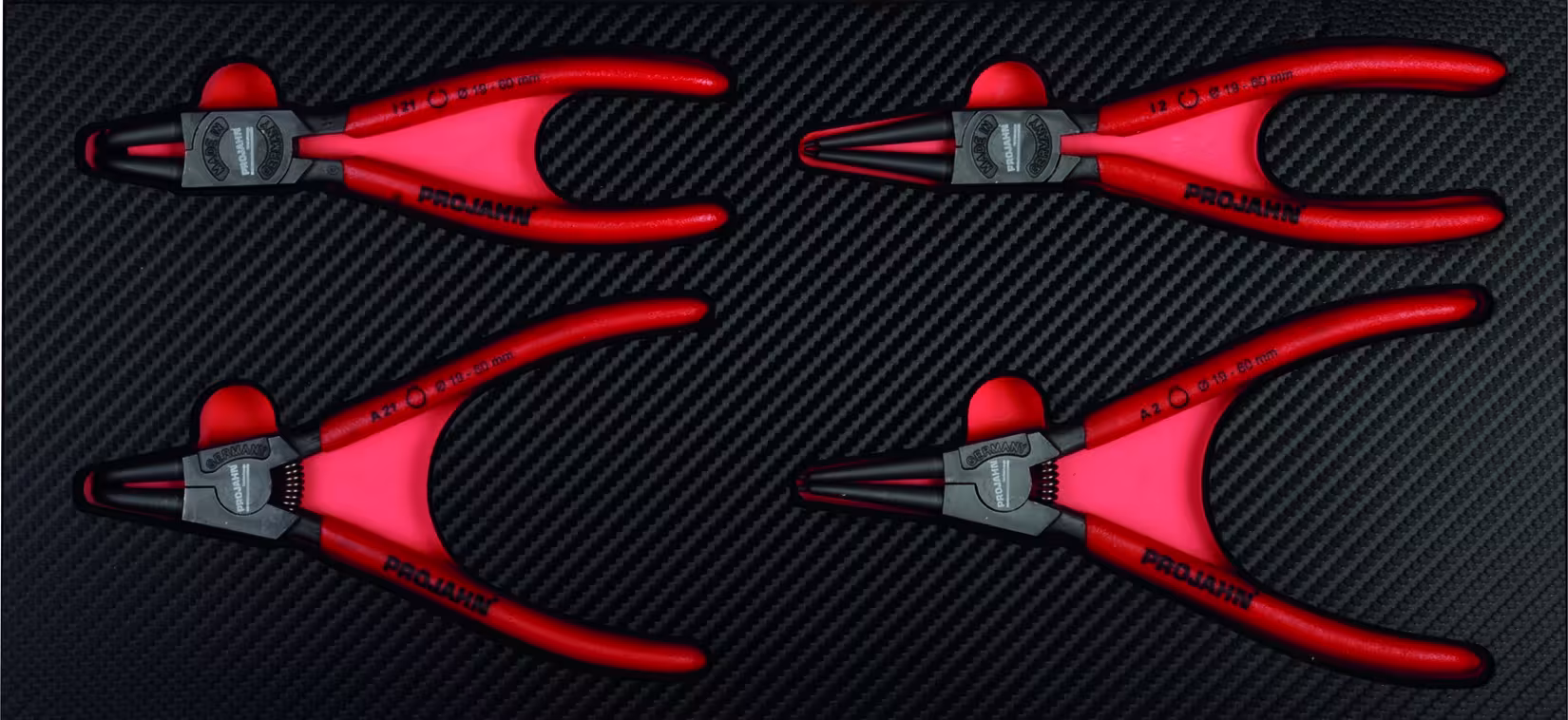 Sicherungsring-Zangen Einlage 4tlg "Professional" von der Marke PROJAHN Einlage Sicherungsringzangen "Professional" Typ Variante: Sicherungsring-Zangen Einlage 4tlg "Professional" aus der Kategorie Ordnungssysteme & Werkstattwagen mit der Artikelnr. 5999-092