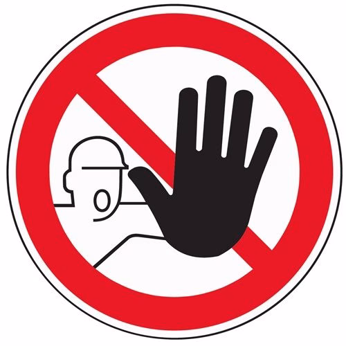 Verbotszeichen ASR A1.3/DIN EN ISO 7010 Zutritt für Unbefugte verboten aus der Kategorie Beschilderung, Schilder und Hinweiszeichen mit der Teilenummer 3000277557