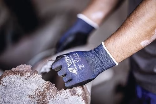 Schnittschutzhandschuhe 3D CUT F Größe 9 marineblau/schwarz EN ISO 21420, EN 388 10 Paar NITRAS SAFETY