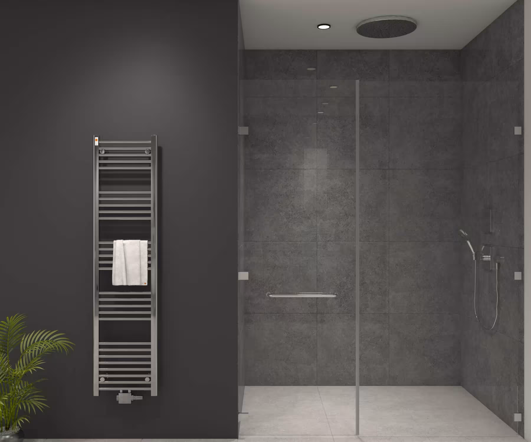 MERT Badheizkörper Chrom gerade, Mittelanschluss Typ Größe: 400x1600 mm aus der Kategorie Bad-Heizkörper mit der Artikelnr. 3-40x160-M