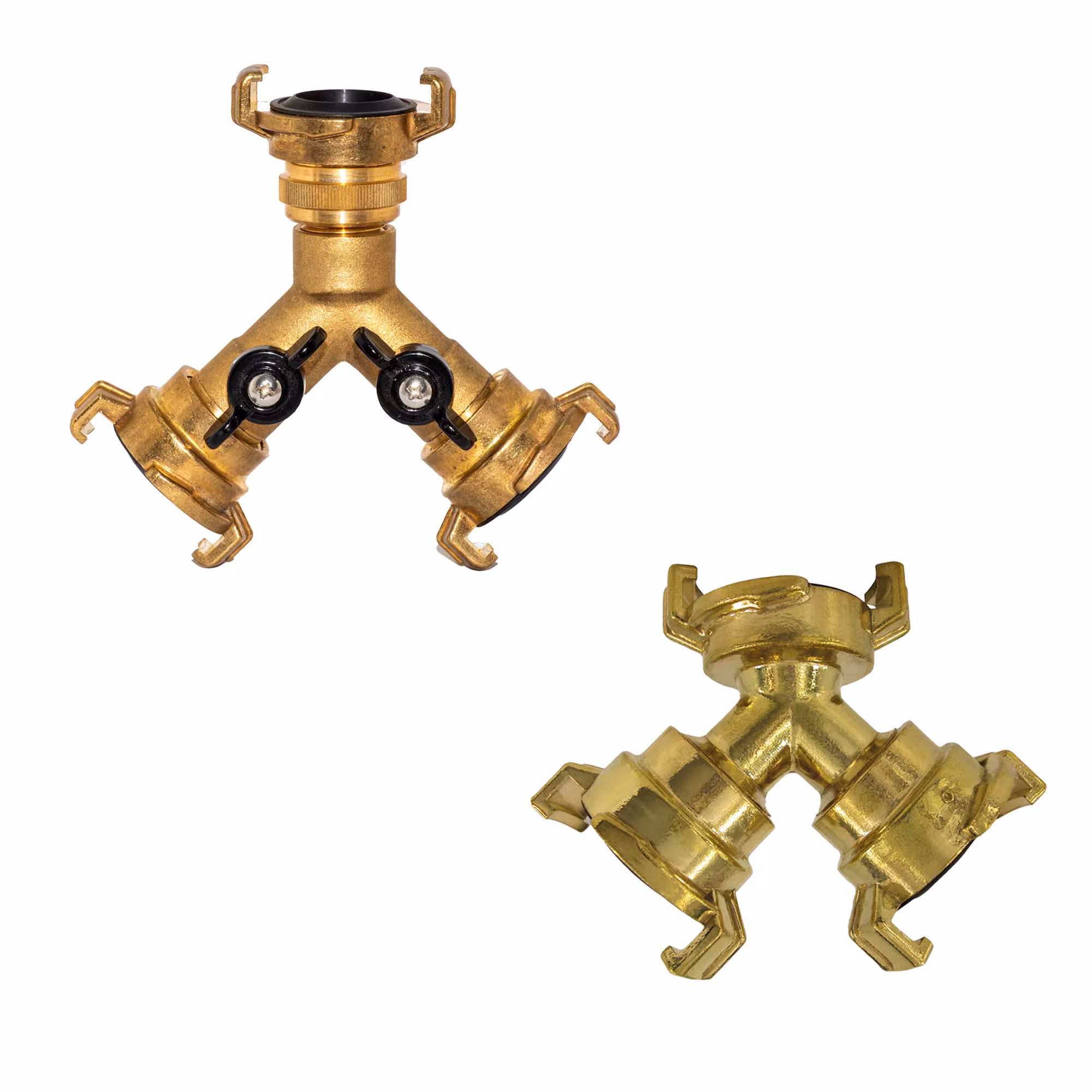 GK Zweiwege-Verteilerstück 3x Kupplung aus der Kategorie Messing Schnellkupplung GK mit der GTIN 4012167533068 GK MS-Y-Verteiler von der Marke Puteus aus der Kategorie Messing Schnellkupplung GK