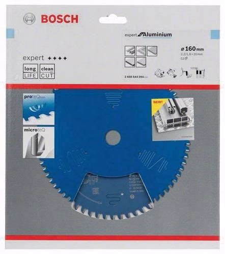 Kreissägeblatt EXPERT for Alu. Außendurchmesser 160 mm Zähne 52 HLTCG Bohrung 20 mm Schnittbreite 2,2 mm