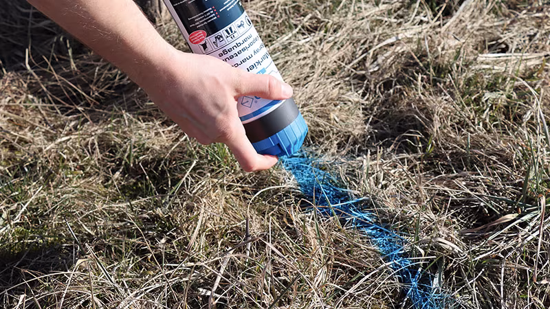 TecLine Markierspray 500 ml LEUCHTGELB Gras, Pflanze, Person