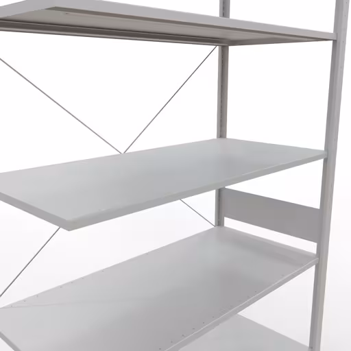 Stecksystem Anbauregal 3000x1300x600 mm, Typ 150 kg, lichtgrau mit der Artikelnr. 32667-130 Stecksystem Anbauregal 3000x1300x600 mm, Typ 150 kg, lichtgrau von Schulte Lagertechnik aus der Kategorie Stecksystem