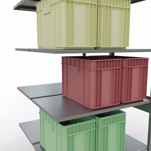 Abbildung Nr 14 des Artikels Anbauregal, Doppelregal, Fachbodenregal Stecksystem MULTIplus150, 2500 x 1000 x (2x600) mm (HxBxT), 2x6 Fachböden, Längenriegel, verzinkt aus der Produktgruppe Fachbodenregale von der Marke Schulte Lagertechnik