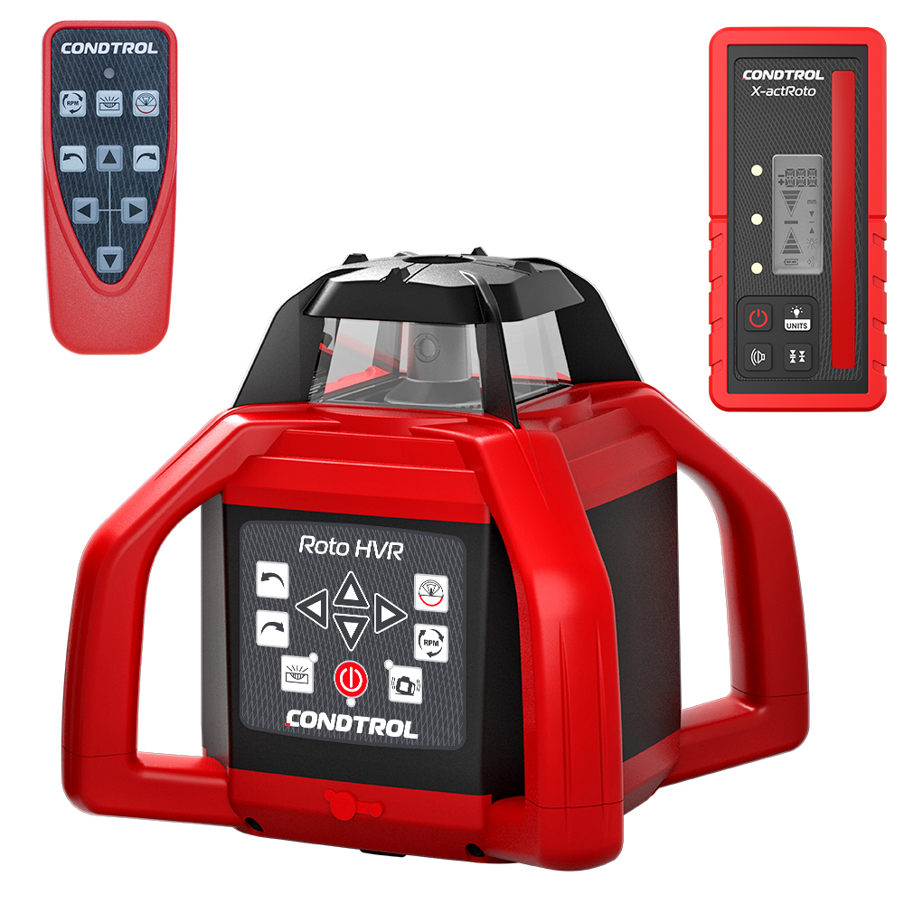 Horizontaler & vertikaler Rotationslaser mit ROTEM Laserstrahl Roto HVR von der Marke Condtrol Horizontaler & vertikaler Rotationslaser mit ROTEM Laserstrahl Roto HVR aus der Kategorie Rotationslaser mit der Teilenummer 7-2-000