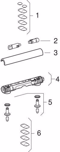 Geberit ONE Set Wand-WC mit WC-Sitz weiß/glanzverchromt, KeraTect