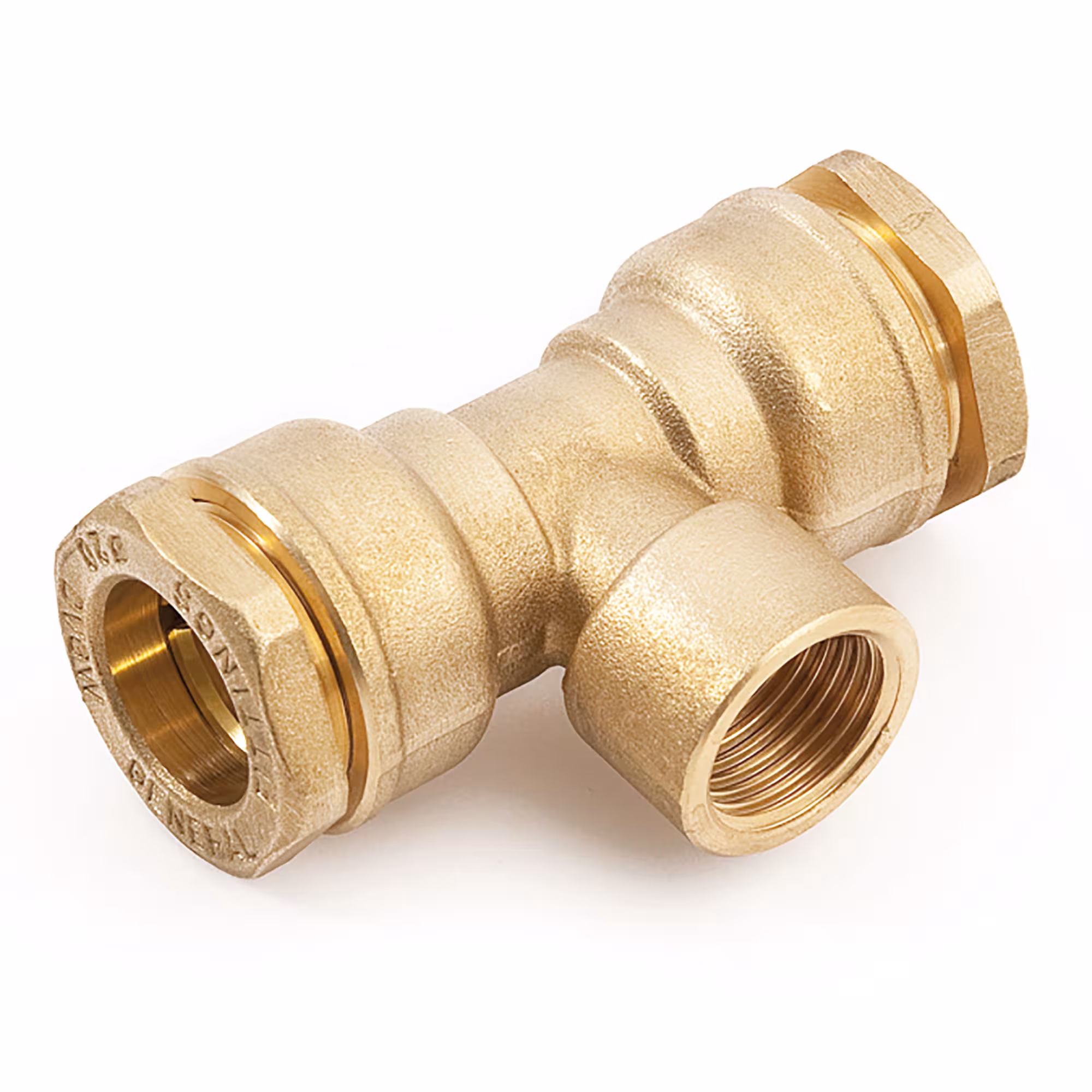 Messing T-Stücke mit Übergang von PE-Rohr auf Innengewinde Typ Größe: 25 mm aus der Kategorie PE Rohr Messing Fittings mit der Artikelnr. 480012H250525A