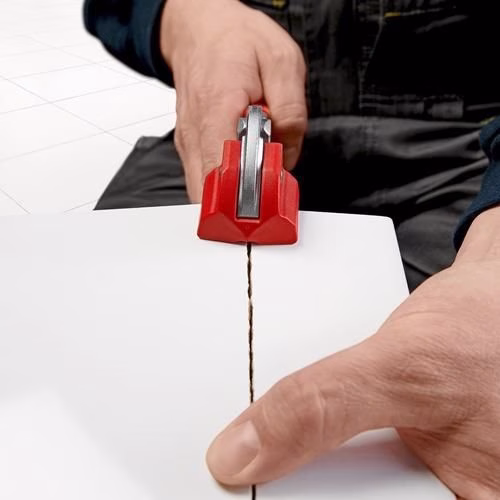 Fliesenlochzange Länge 250 mm CV-Stahl Griff Kunststoff-Überzug KNIPEX