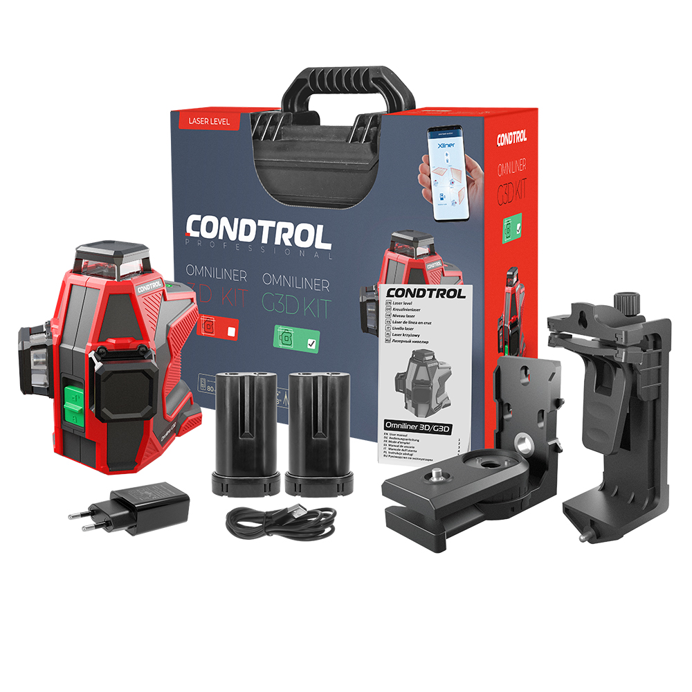 3D-Laser Omniliner G3D Kit von der Marke Condtrol 3D-Laser Omniliner G3D Kit aus der Kategorie Kreuzlinienlaser mit der Teilenummer 1-2-406