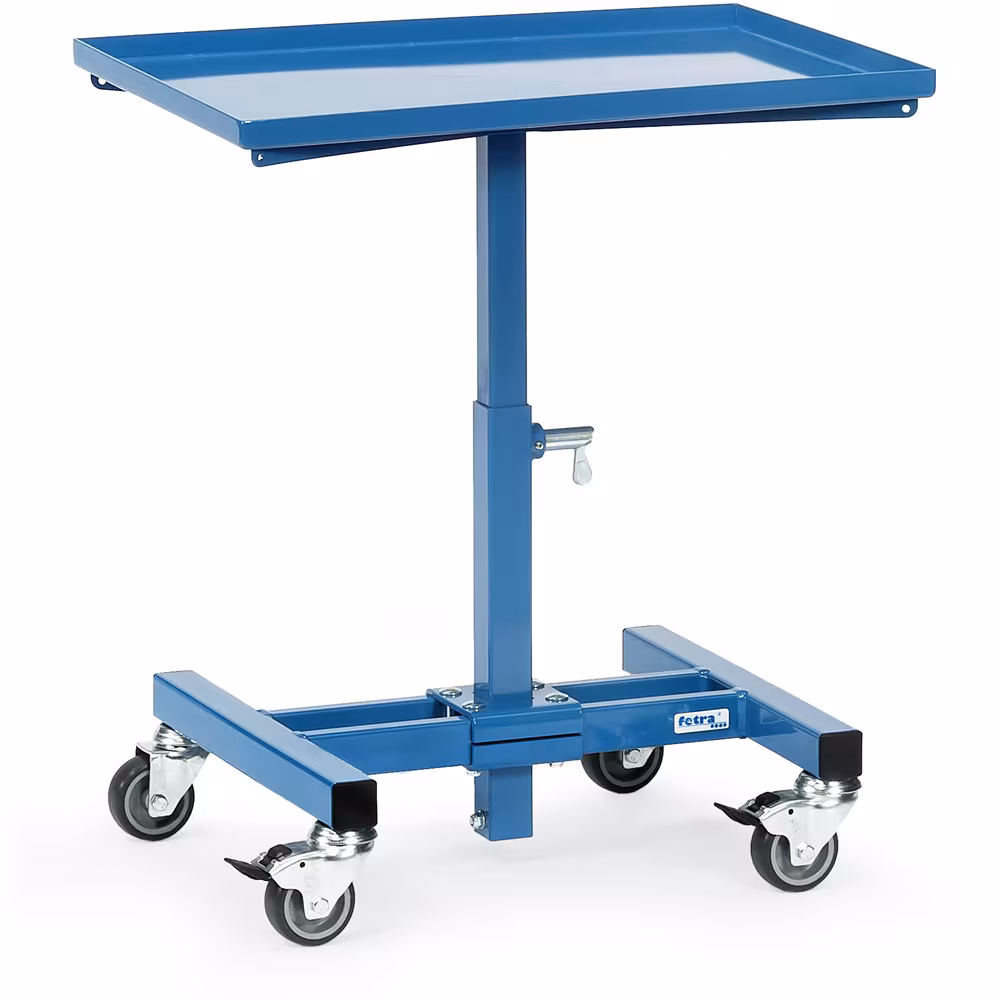 Materialständer gerade für Kunststoffkästen, Stahlblechkästen, Drahtkörbe, höhenverstellbar und fahrbar von Fetra Materialständer gerade für Kunststoffkästen, Stahlblechkästen, Drahtkörbe, höhenverstellbar und fahrbar aus der Kategorie Materialständer