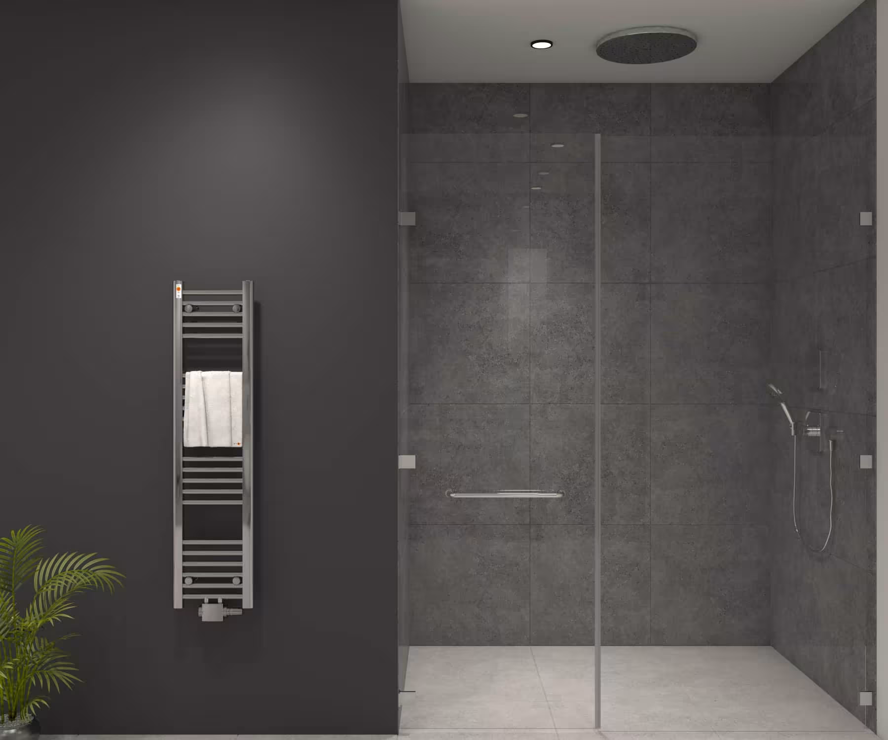 MERT Badheizkörper Chrom gerade, Mittelanschluss Typ Größe: 300x1200 mm aus der Kategorie Bad-Heizkörper mit der Artikelnr. 3-30x120-M