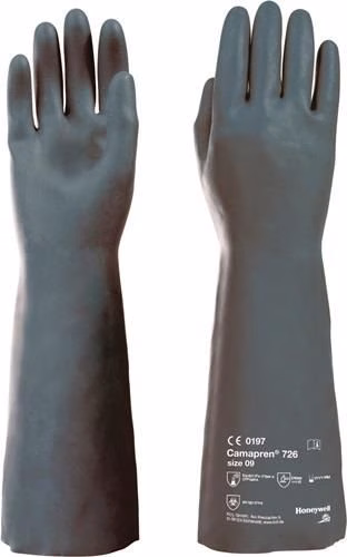 Gants chimiques Camapren 726 EN 388 / EN 374-1, EPI catégorie III, HONEYWELL, de la catégorie des gants de protection chimique, référence 8000057448