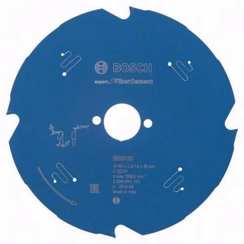 Lame de scie circulaire Bosch Expert pour fibrociment, diamètre extérieur 190 mm, 4 dents, alésage TCG 30 mm. Lame de scie circulaire à dents en diamant polycristallin, BOSCH, de la catégorie lames de scie circulaire, référence 8000342217