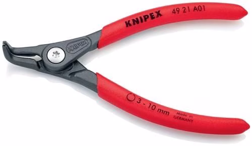 Detailbild 4055043 Außensicherungsringzange A 01 für Wellen Ø 3-10mm 90Grad gewinkelt Länge 130mm KNIPEX
