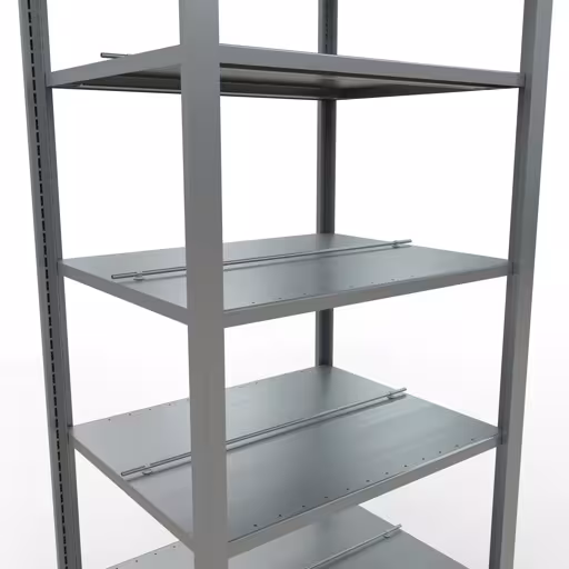 Abbildung Nr 16 des Artikels Grundregal, Büro-Fachbodenregal Stecksystem MULTIplus150, 2300 x 750 x 600 mm (HxBxT), 7 Fachböden, Längenriegel, verzinkt, mit Mittelanschlag aus der Produktgruppe Büroregale von der Marke Schulte Lagertechnik