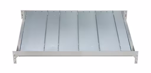 Zusatzebene für Kanbanregal MULTIplus150, 1000 x 600, verzinkt, mit Trenn- und Seitenführungen von der Marke Schulte Lagertechnik aus der Produktreihe Fachbodenregale