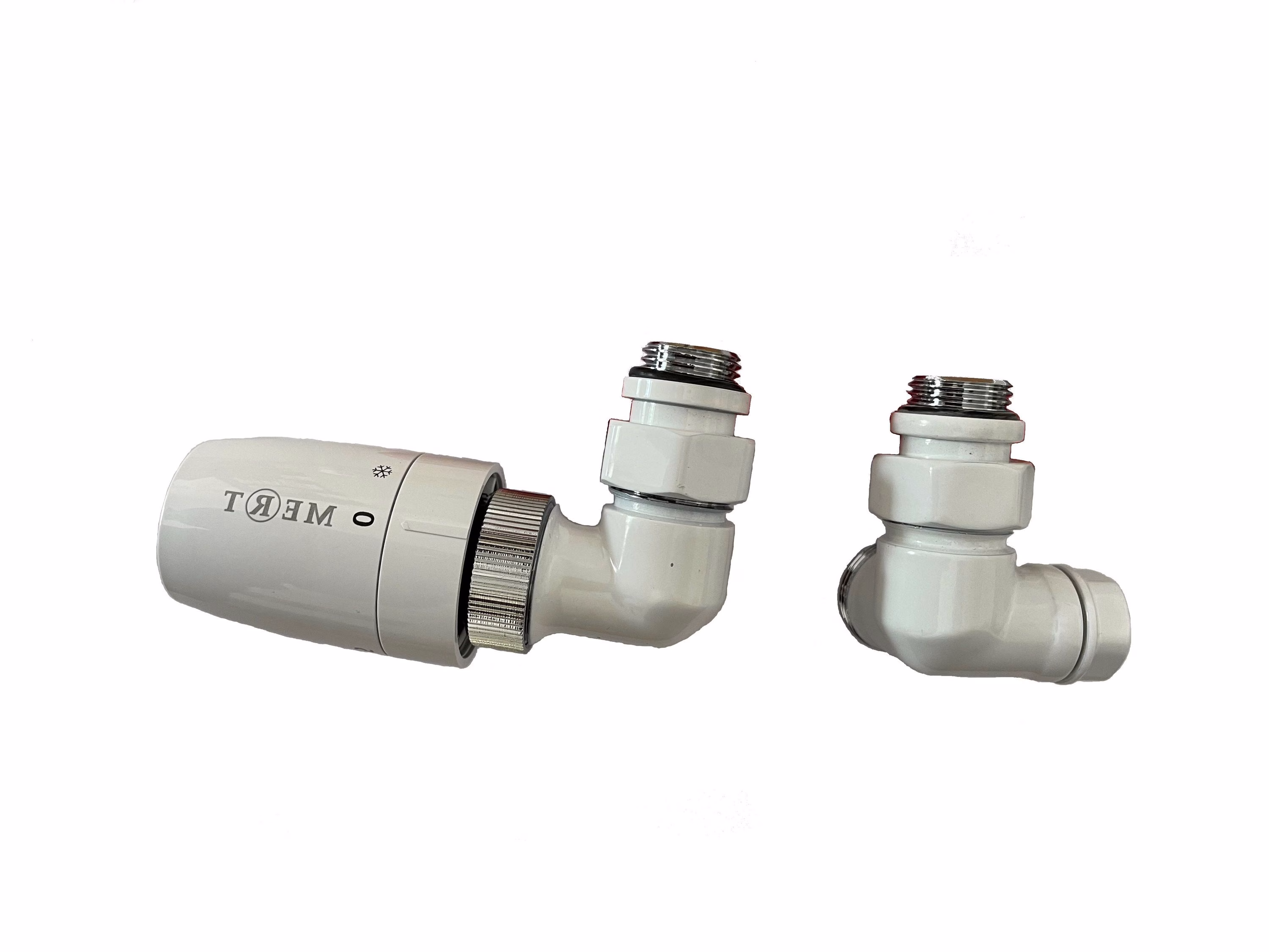 Design TH angolo angolo SINISTRO - Bianco del marchio MERT Design TH angolo tipo orientamento: Sinistra dalla categoria montaggio radiatore e connessioni con codice articolo 1000-TTSET-E-W-L