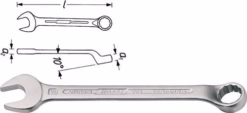 Ringmaulschlüssel 603 SW 10mm Länge 137mm Form B Spezialstahl HAZET