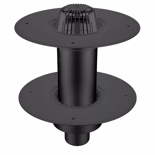 Flavent Pro Aufstockelement für zweiteiligen Dachablauf von der Marke Klöber aus der Kategorie Dachdurchgänge isoliert