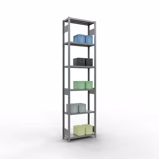 Produktbild Nr 14 des Artikels Grundregal, Fachbodenregal Stecksystem MULTIplus250, 3000 x 750 x 300 mm (HxBxT), 7 Fachböden, Längenriegel, verzinkt Abbildung Nr 14 des Artikels Grundregal, Fachbodenregal Stecksystem MULTIplus250, 3000 x 750 x 300 mm (HxBxT), 7 Fachböden, Längenriegel, verzinkt aus der Produktgruppe Stecksystem von der Marke Schulte Lagertechnik