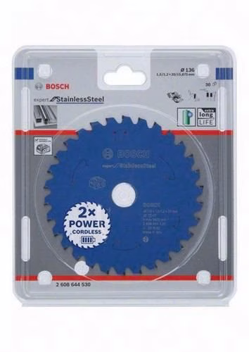 Kreissägeblatt EXPERT Stainless Steel Außendurchmesser 136 mm Zähne 30 Bohrung 20 mm Schnittbreite 1,5 mm