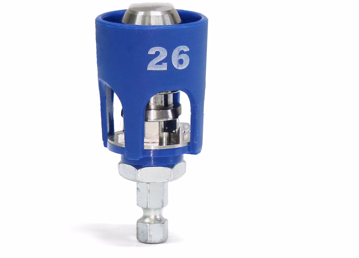 Calibreur professionnel Pipetec pour tubes composites multicouches en aluminium 26 x 3,0 mm - acier inoxydable de la marque Pipetec Outil d'étalonnage professionnel Pipetec pour tubes composites multicouches en aluminium 16 x 2, 20 x 2, 26 x 3 et 32 x 3 mm de la catégorie Scies, outils d'ébavurage et d'étalonnage avec le numéro d'article KS26