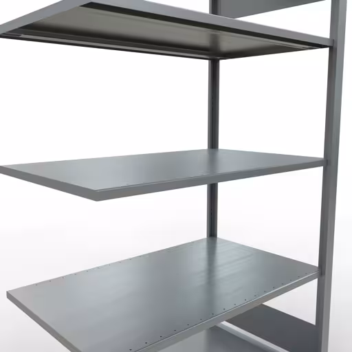 Abbildung Nr 11 des Artikels Anbauregal, Büro-Fachbodenregal Stecksystem MULTIplus150, 1800 x 1000 x 600 mm (HxBxT), 5 Fachböden, Längenriegel, verzinkt, ohne Mittelanschlag aus der Produktgruppe Büroregale von der Marke Schulte Lagertechnik