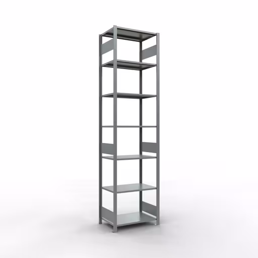 Grundregal, Fachbodenregal Stecksystem MULTIplus150, 3000 x 750 x 500 mm (HxBxT), 7 Fachböden, Längenriegel, verzinkt von der Marke Schulte Lagertechnik Grundregal, Fachbodenregal Stecksystem MULTIplus150, 3000 x 750 x 500 mm (HxBxT), 7 Fachböden, Längenriegel, verzinkt aus der Kategorie Grundregal mit der Artikelnummer 12752-75-LR