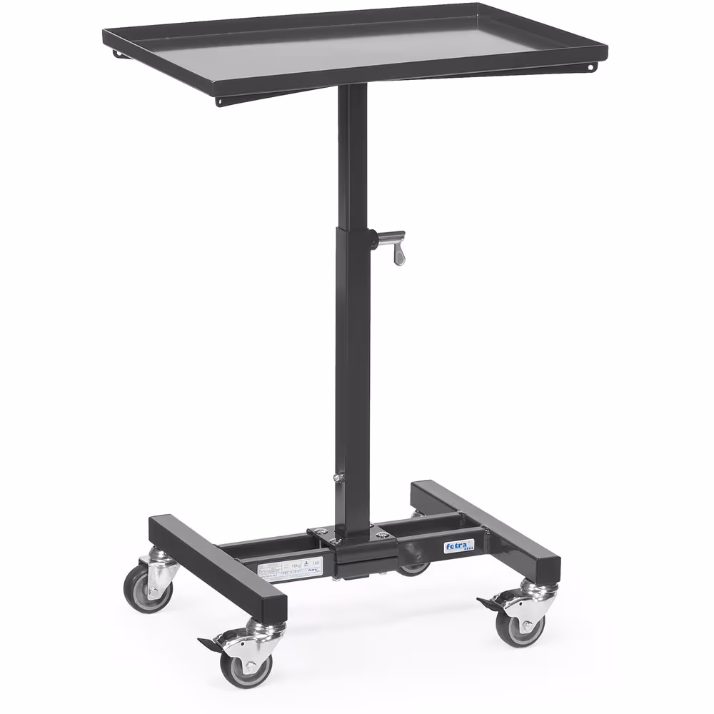 Materialständer 3270-7016 für Kunststoffkästen, Stahlblechkästen, Drahtkörbe usw., höhenverstellbar und fahrbar aus der Kategorie Materialständer mit der Artikelnummer 3270-7016