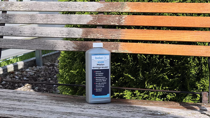 TecLine Holzentgrauer 1 l Flasche Bank, Mobiliar, Flasche, Kräuterig, Holz