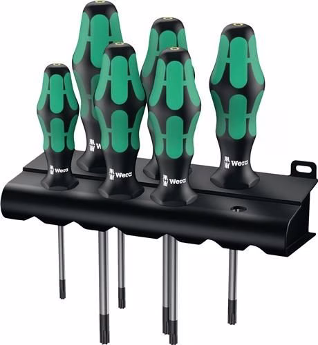 Schroevendraaierset met 2-delige handgreep en rond blad, WERA, uit de TORX-schroevendraaiercategorie, artikelnummer 4000827753