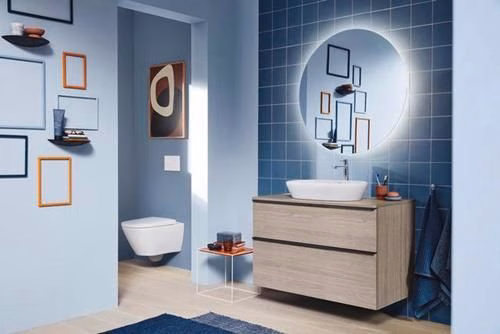 Detailbild 4018689 Duravit Wand-WC Set 540 mm D-Neo Weiß, Tiefspüler rimless, WC-Sitz mit Absenkautomatik, inklusive Durafix