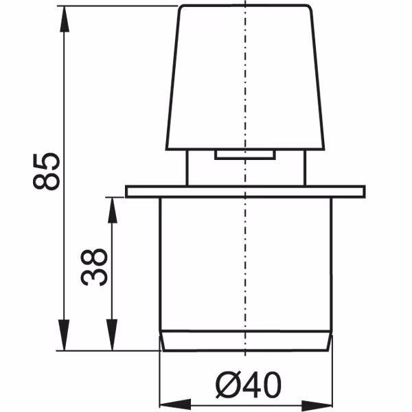 AlcaPlast APH Abwasser Rohr Belüfter Typ Anschluss: 40mm (DN40) aus der Kategorie Siphons / Ablaufventile/ Schläuche  mit der Artikelnr. APH40
