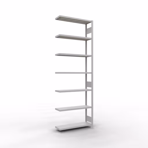 Anbauregal, Fachbodenregal Stecksystem MULTIplus330, 3000 x 1000 x 300 mm (HxBxT), 7 Fachböden, Längenriegel, RAL 7035 lichtgrau von der Marke Schulte Lagertechnik Anbauregal, Fachbodenregal Stecksystem MULTIplus330, 3000 x 1000 x 300 mm (HxBxT), 7 Fachböden, Längenriegel, RAL 7035 lichtgrau aus der Kategorie Anbauregal mit der Artikelnummer 33837-LR