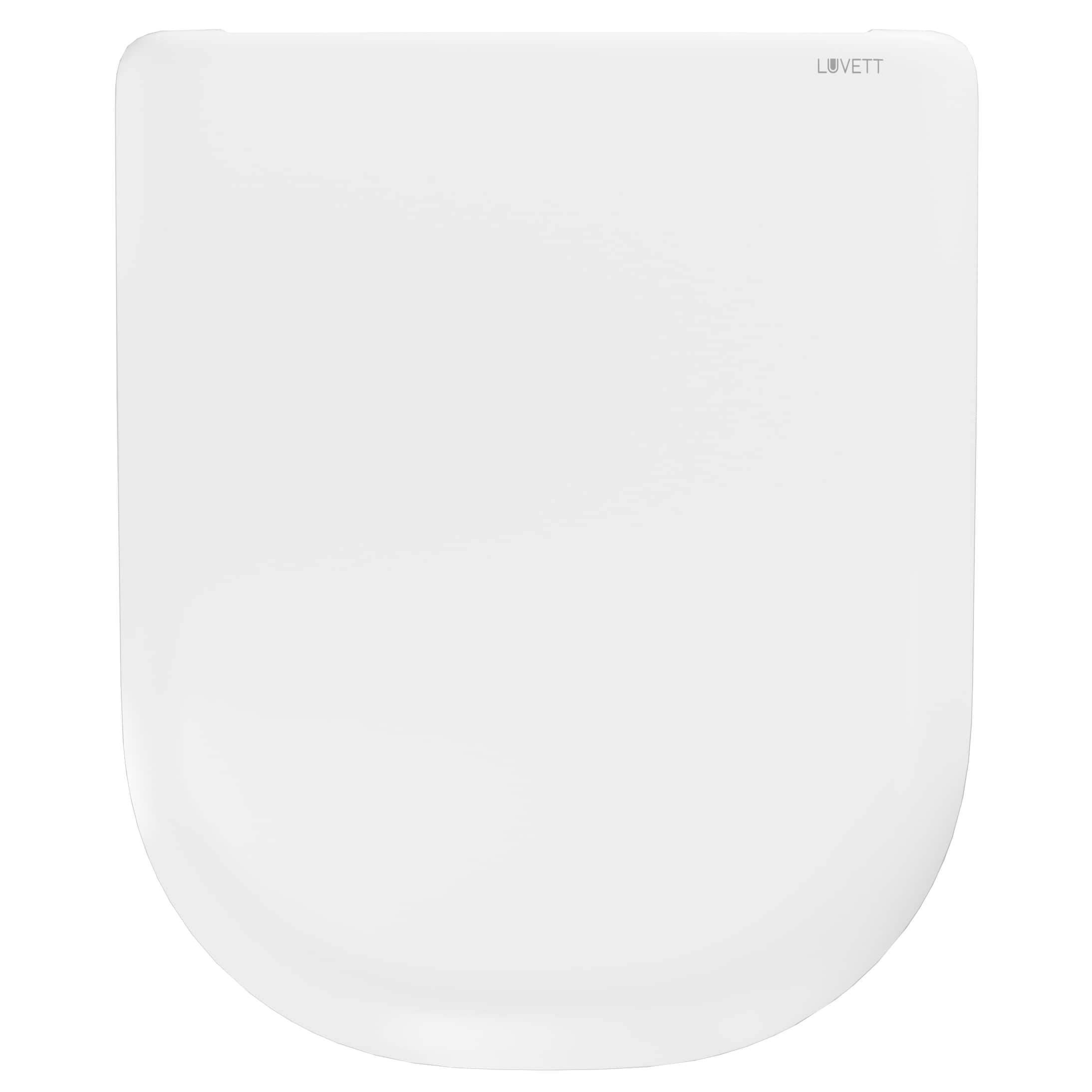 WC-Sitz D900 D-Form Weiß mit Absenkautomatik von LUVETT mit der Artikelnr. 547344