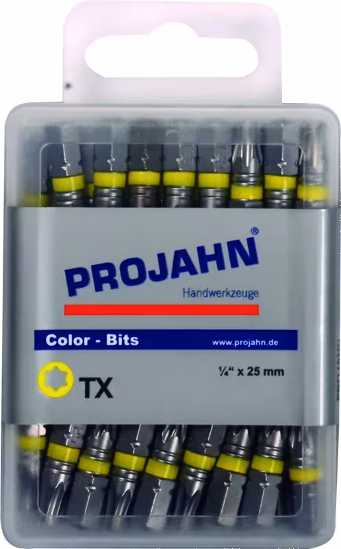 Color-Ring Bit für Innen-TX-Schrauben 6,3 50er-Pack Typ Variante: 1/4" markierter Bit L25 mm TX T30 50er Pack aus der Kategorie Bits & Bithalter mit der Artikelnr. 1736-50