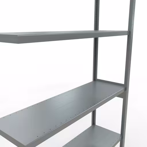 Abbildung Nr 12 des Artikels Anbauregal, Fachbodenregal Stecksystem MULTIplus250, 3000 x 1300 x 400 mm (HxBxT), 7 Fachböden, Längenriegel, verzinkt aus der Produktgruppe Stecksystem von der Marke Schulte Lagertechnik