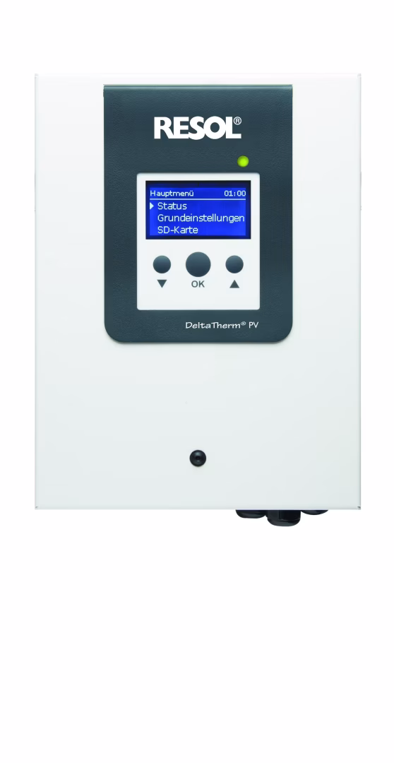 RESOL DeltaTherm(R) PV- Komplettpaket Power-to-Heat-Regler von der Marke Resol RESOL DeltaTherm(R) PV- Komplettpaket Power-to-Heat-Regler aus der Kategorie Power to Heat PV-Überschussstromnutzung mit der Artikelnummer 11500650
