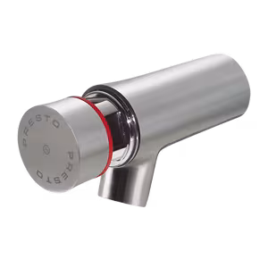 Presto Neo S, 65 mm, 7s, Wandventil aus Edelstahl für warmes oder vorgemischtes Wasser aus der Kategorie Waschtischarmaturen mit der Artikelnummer 2.1931.092