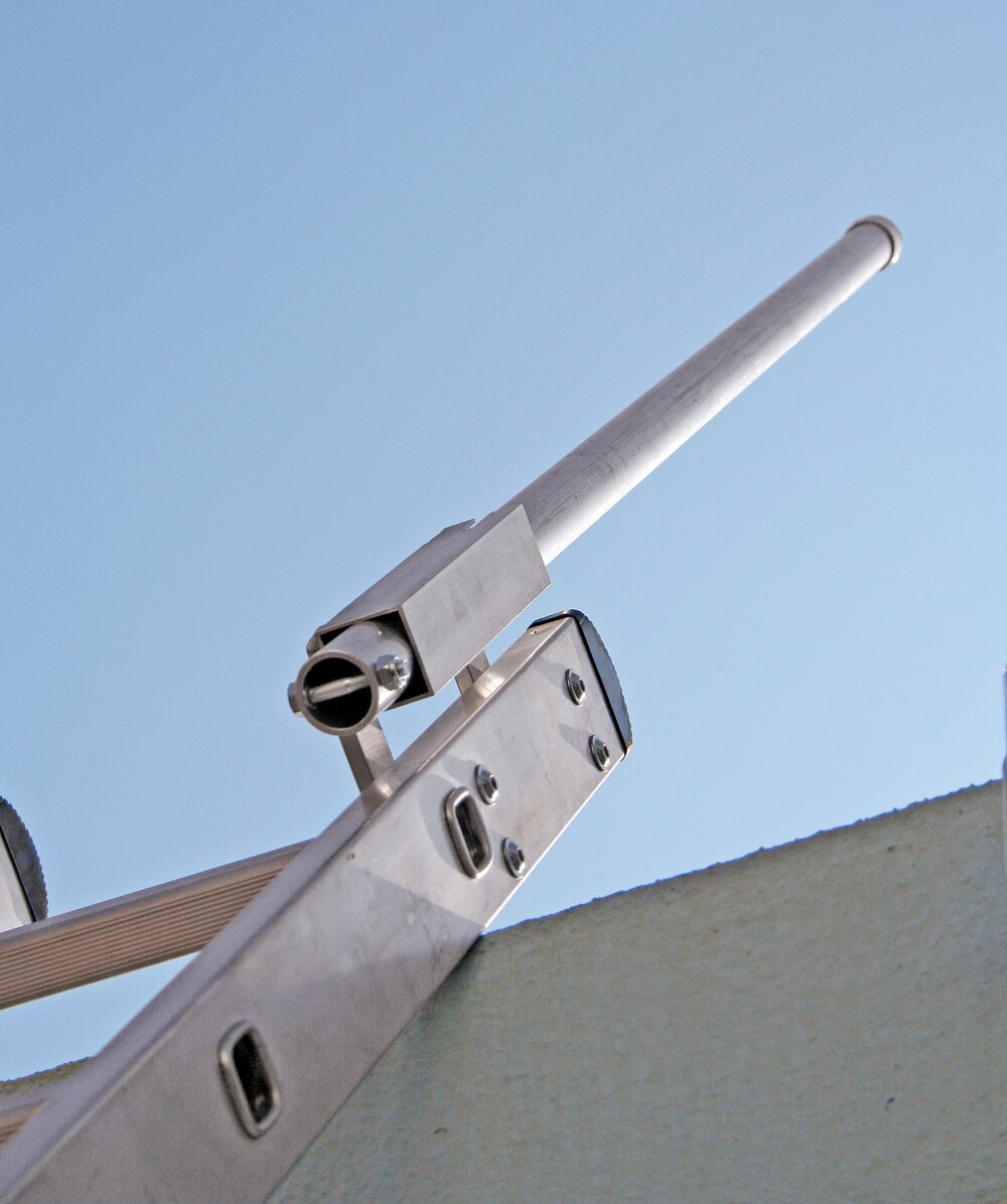 Munk Ausstiegsholm einschiebbar für Schiebeleitern geeignet Anbau gerade links