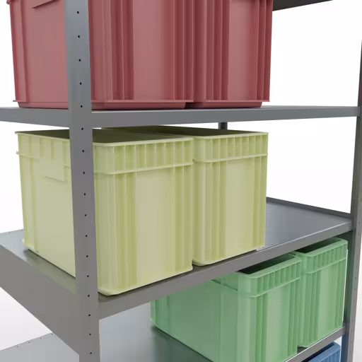 Produktbild Nr 13 des Artikels Grundregal, Fachbodenregal Stecksystem MULTIplus250, 2500 x 1300 x 800 mm (HxBxT), 6 Fachböden, Längenriegel, verzinkt Abbildung Nr 13 des Artikels Grundregal, Fachbodenregal Stecksystem MULTIplus250, 2500 x 1300 x 800 mm (HxBxT), 6 Fachböden, Längenriegel, verzinkt aus der Produktgruppe Stecksystem von der Marke Schulte Lagertechnik