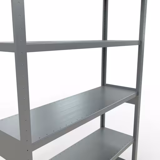 Abbildung Nr 15 des Artikels Grundregal, Fachbodenregal Stecksystem MULTIplus250, 2500 x 1300 x 400 mm (HxBxT), 6 Fachböden, Längenriegel, verzinkt aus der Produktgruppe Stecksystem von der Marke Schulte Lagertechnik