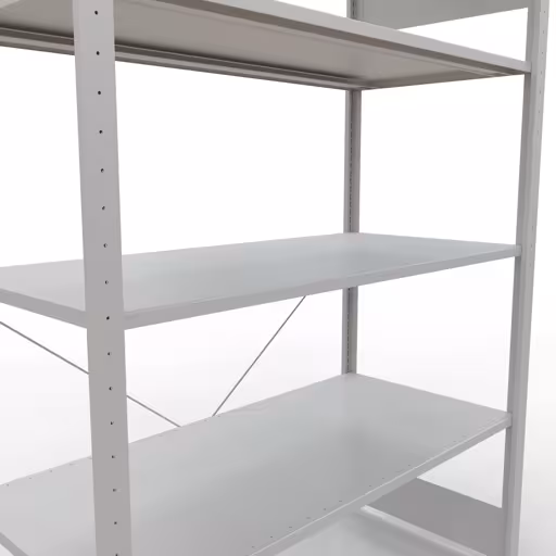 Andere Ansicht des Artikels Stecksystem Grundregal 2000x1300x600 mm, Typ 150 kg, lichtgrau Andere Ansicht des Artikels Stecksystem Grundregal 2000x1300x600 mm, Typ 150 kg, lichtgrau aus der Kategorie Stecksystem