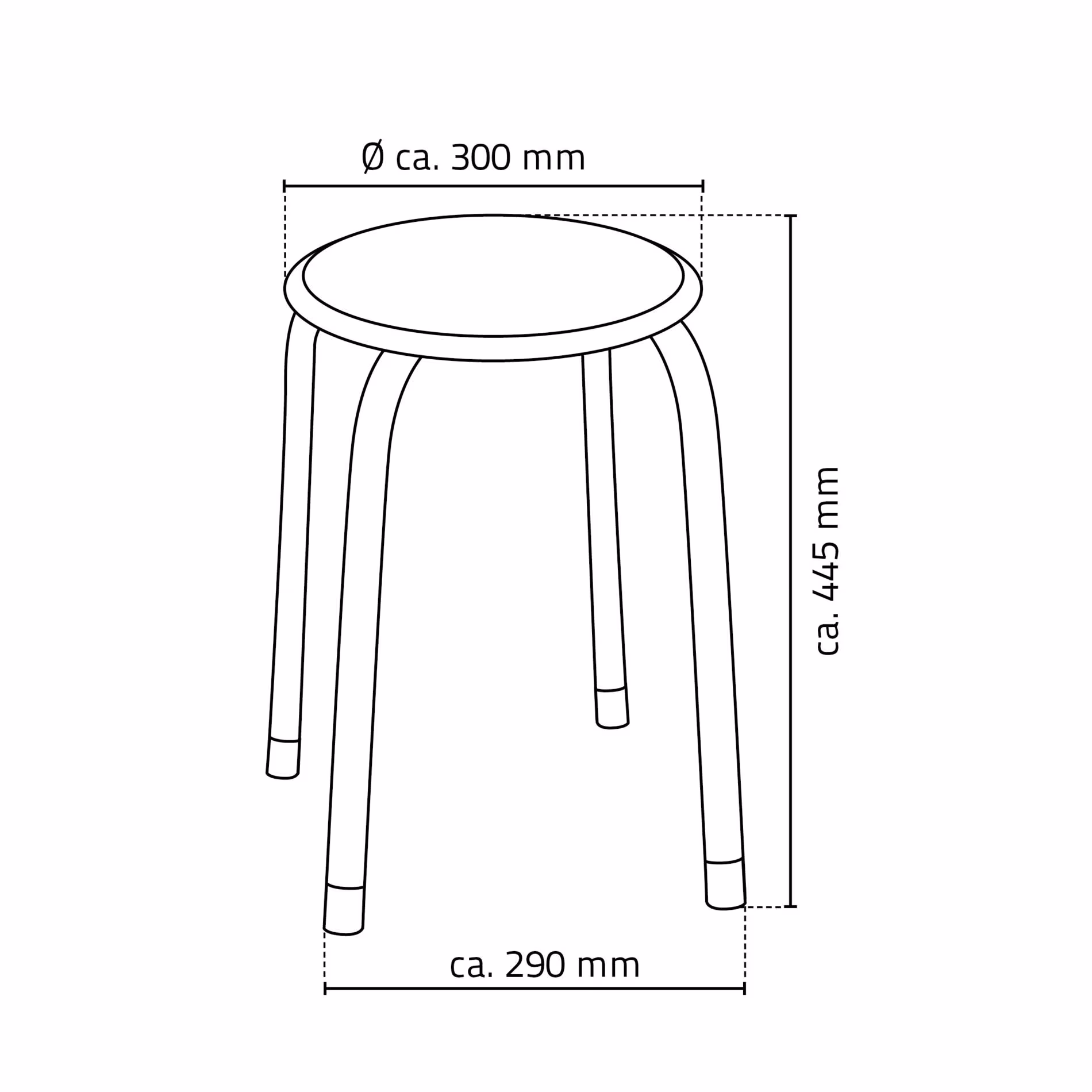 Zusatzbild des Artikels Bad-Hocker Classic, weiß aus Hocker, Stühle, Schemel