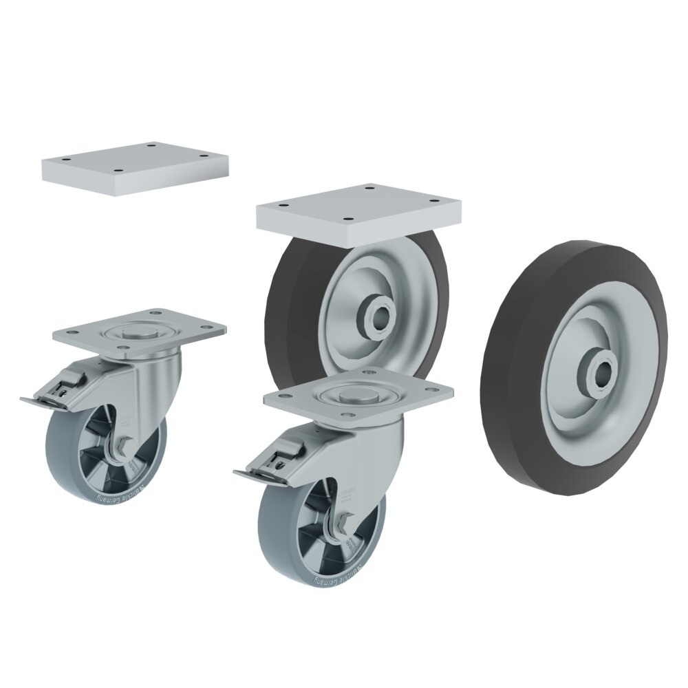 Munk Rollensatz elektrisch ableitend für Tankwagenleiter aus der Kategorie Spezialleitern, Berufsspezifische Produkte mit der Artikelnr. 301324