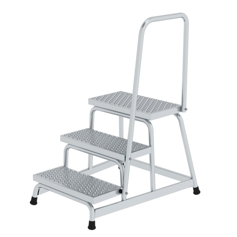 Munk Arbeitspodest starr R13 mit Handlauf 3 Stufen von Günzburger Steigtechnik Munk Arbeitspodest starr R13 mit Handlauf aus der Kategorie Podesttreppen mit der Artikelnr. 051036, Stuhl, Mobiliar, Haus, Wohnen, Treppe