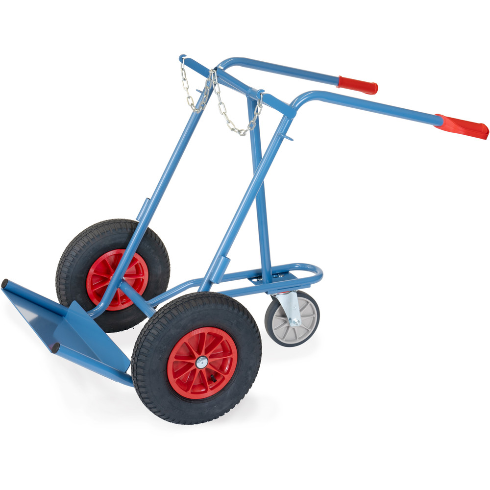 Stahlflaschenkarre 52229L-ST Luftbereifungvon der Marke Fetra Stahlflaschenkarre mit Stütze aus der Kategorie Karren mit der Artikelnummer 52229L-ST, Maschine, Rad, Rasenmäher, Werkzeug, Fahrzeug