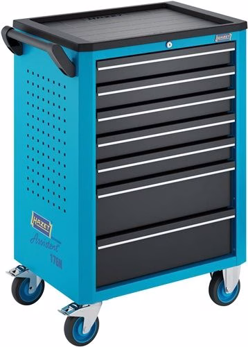 Chariot à outils 176N-7 L 498 x P 780 x H 1018 mm, 480 kg, 7 tiroirs, marque Hazet Chariot à outils HAZET, dimensions L498 x P780 x H1018 mm, de la catégorie chariots d'atelier, référence 8004275501
