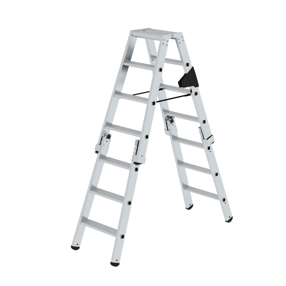 Munk Stufen-Stehleiter-Set beidseitig begehbar steckbar inkl. Einsteckteil